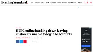 
                            7. HSBC online banking down leaving customers unable to log in to ...
