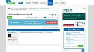 
                            10. HSBC Personal Accounts Targeted - Page 8 - Hong Kong Forums ...