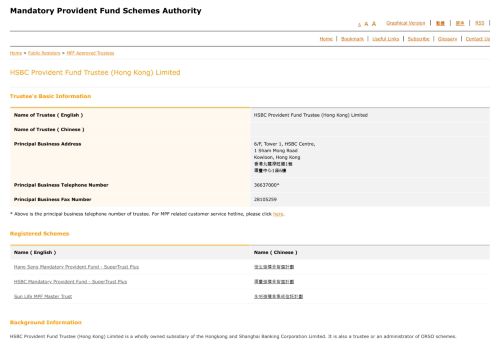 
                            9. HSBC Provident Fund Trustee (Hong Kong) Limited - MPFA