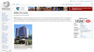 
                            3. HSBC Sri Lanka - Wikipedia
