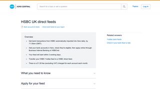 
                            9. HSBC UK direct feeds - Xero Central