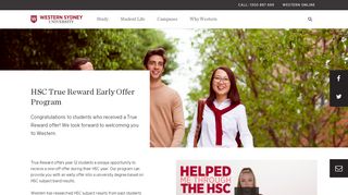 
                            13. HSC True Reward | Western Sydney University