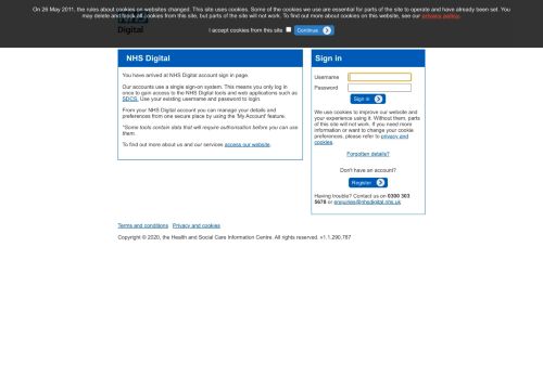 
                            1. HSCIC single sign on - NHS Digital