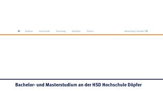 
                            2. HSD Hochschule Döpfer | Studieren in Köln und Regensburg