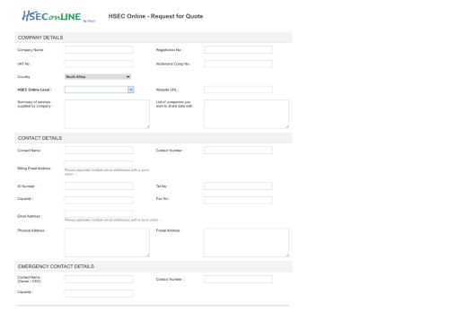 
                            4. HSEC Online Request for Quote