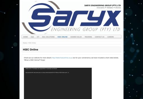 
                            2. HSEC Online | Saryx Engineering Group (Pty) Ltd