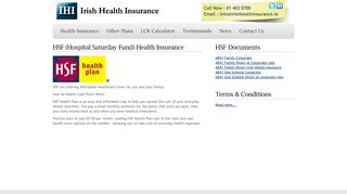 
                            6. HSF (Hospital Saturday Fund) - Irish Health Insurance