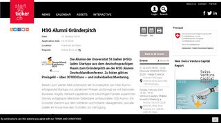 
                            11. HSG Alumni Gründerpitch Startupticker.ch | The Swiss Startup News ...