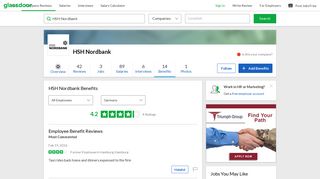 
                            1. HSH Nordbank Employee Benefits and Perks | Glassdoor