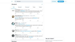 
                            10. #hsozkult hashtag on Twitter