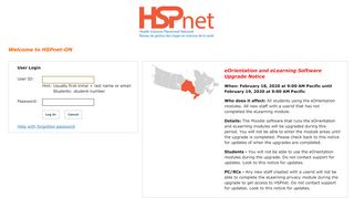 
                            8. HSPnet Login - Ontario - BCIT