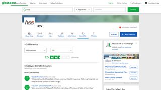 
                            5. HSS Employee Benefits and Perks | Glassdoor