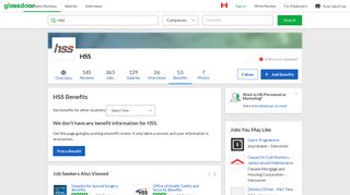 
                            12. HSS Employee Benefits and Perks | Glassdoor.ca