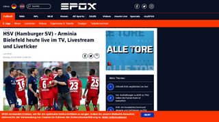 
                            13. HSV (Hamburger SV) - Arminia Bielefeld heute live im TV, Livestream ...