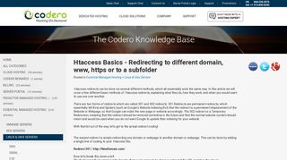 
                            12. Htaccess Basics - Redirecting to different domain, www, https or to a ...
