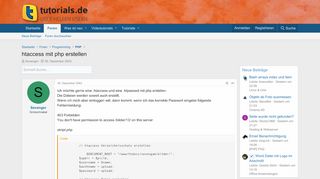 
                            3. htaccess mit php erstellen | tutorials.de