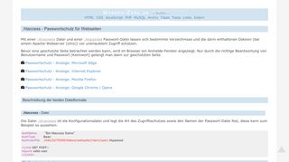 
                            2. .htaccess - Passwortschutz für Webseiten - Werner-Zenk.de