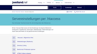 
                            13. .htaccess richtig konfigurieren - Anleitung, Beispiele - jweiland.net
