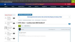 
                            10. HTC One — Lockscreen Bild ändern? | AndroidPIT Forum