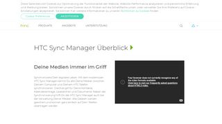
                            4. HTC Sync Manager Overview | HTC Deutschland