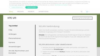 
                            12. HTC U11 - WLAN Verbindung - Support | HTC Deutschland