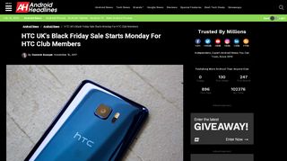 
                            8. HTC UK's Black Friday Sale Starts Monday For HTC Club Members ...