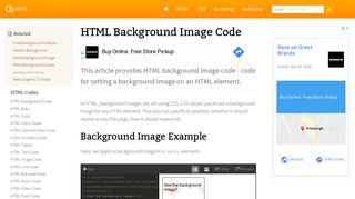 
                            9. HTML Background Image Code - Quackit Tutorials