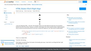 
                            11. HTML Button Won't Right Align - Stack Overflow