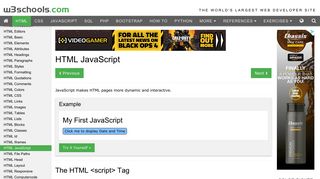 
                            7. HTML JavaScript - W3Schools