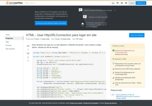 
                            9. HTML - Usar HttpURLConnection para logar em site - Stack Overflow ...