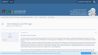 
                            4. Html Website und PhP login - HTML & HTML5 - Forum für HTML, CSS ...