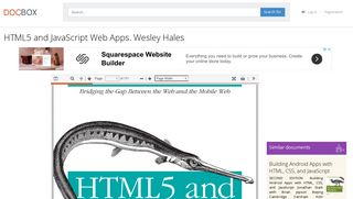
                            12. HTML5 and JavaScript Web Apps. Wesley Hales - PDF