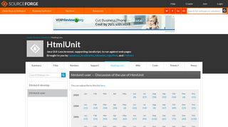 
                            12. HtmlUnit / List htmlunit-user Archives - SourceForge