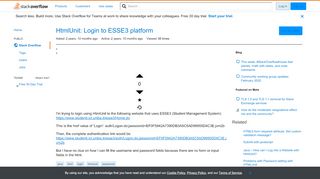 
                            12. HtmlUnit: Login to ESSE3 platform - Stack Overflow