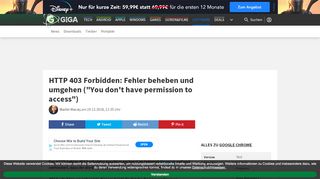 
                            6. HTTP 403 Forbidden: Fehler beheben und umgehen („You don't have ...