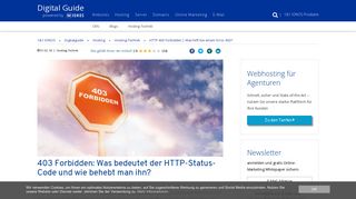 
                            4. HTTP 403 Forbidden | Was hilft bei einem Error 403? - 1&1 IONOS