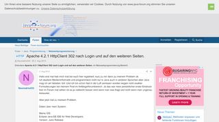 
                            12. HTTP - Apache 4.2.1 HttpClient 302 nach Login und auf den weiteren ...