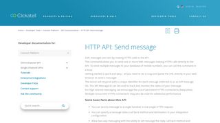 
                            8. HTTP API: Send message - Clickatell