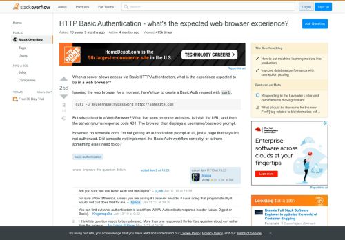 
                            1. HTTP Basic Authentication - what's the expected browser experience ...