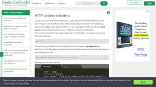 
                            9. HTTP Cookies in Node.js - GeeksforGeeks