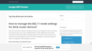 
                            9. http dlinkrouter local admin – Google WiFi Router
