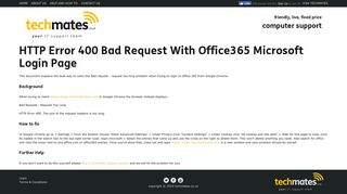 
                            4. HTTP Error 400 Bad Request With Office365 Microsoft Login Page ...