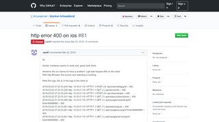 
                            9. http error 400 on ios · Issue #81 · linuxserver/docker-tvheadend · GitHub