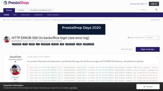 
                            1. HTTP ERROR 500 On backoffice login (see error log) - Configuring ...