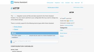 
                            13. HTTP - Home Assistant