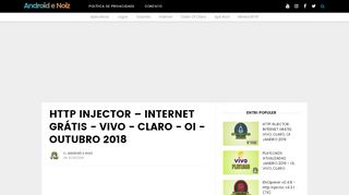 
                            8. HTTP INJECTOR – INTERNET GRÁTIS - VIVO - CLARO - OI ...