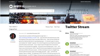 
                            3. HTTP Login or FREE Battlefield 4 Accounts for Life - Answer HQ