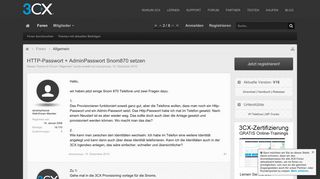 
                            5. HTTP-Passwort + AdminPasswort Snom870 setzen | 3CX.DE