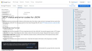 
                            10. HTTP Status and Error Codes for JSON | Cloud Storage | Google Cloud