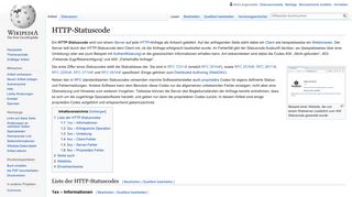 
                            11. HTTP-Statuscode – Wikipedia